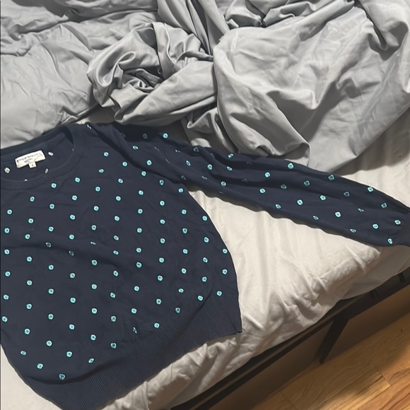 opening ceremony Navy Blue Sweater with Teal Accents - Picture 3 of 5